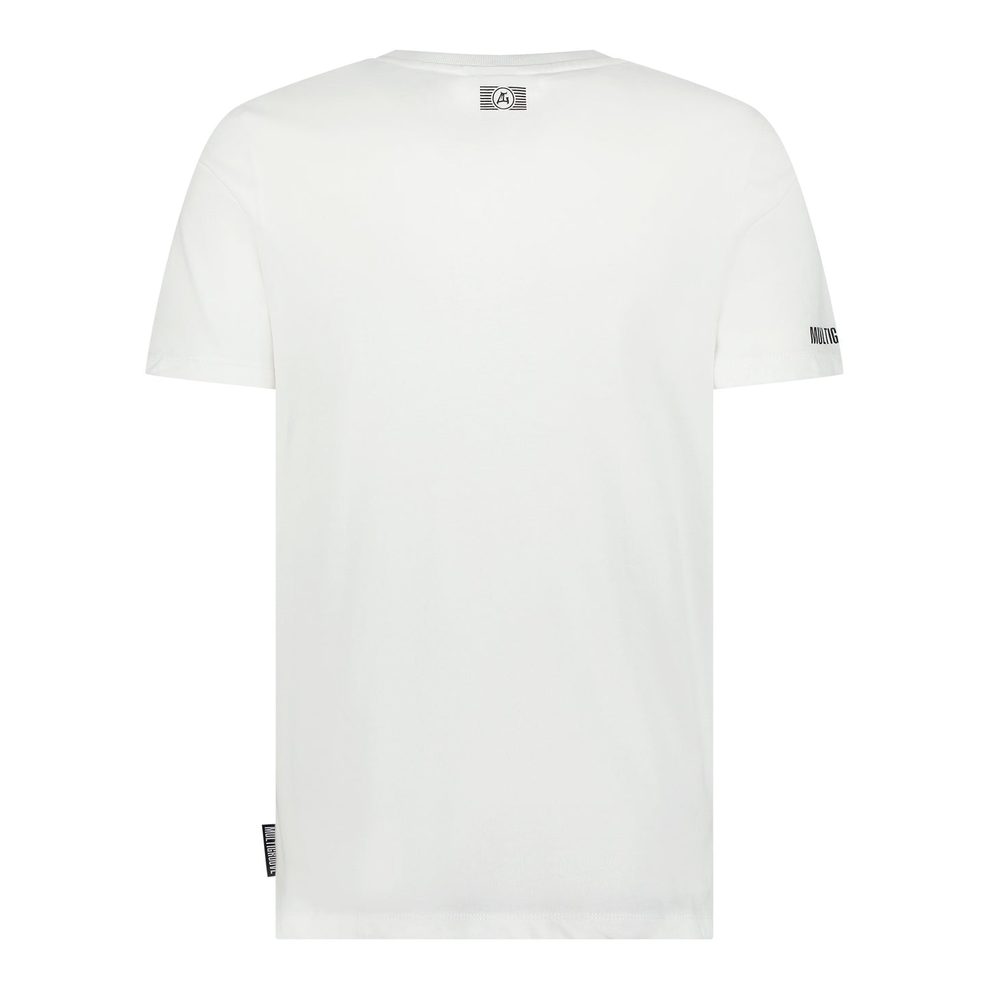 Multigroove T-shirt Basic met Geborduurd Logo wit