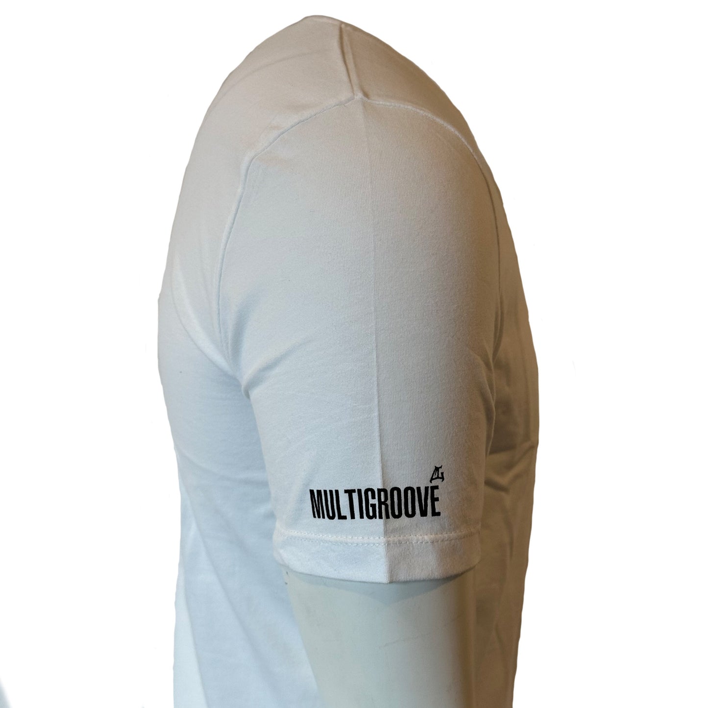 Multigroove T-shirt Basic met Geborduurd Logo wit