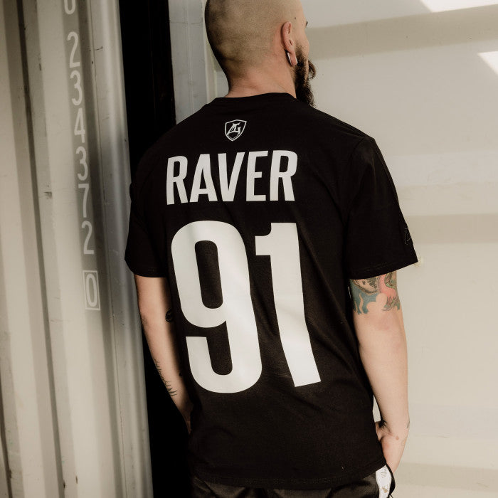 Multigroove T-shirt Rave Since 1991 zwart