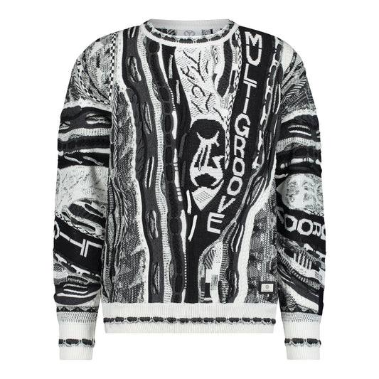 Carlo Colucci X Multigroove  Cable Knit Sweater