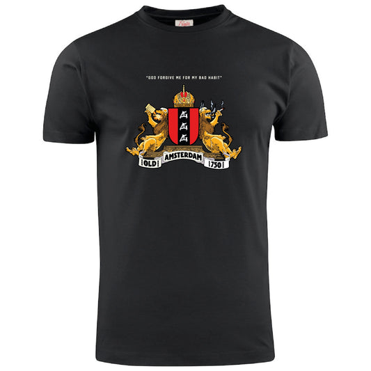 Multigroove t-shirt Old Amsterdam | zwart