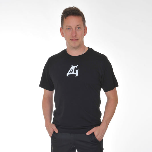 Multigroove t-shirt red line | zwart