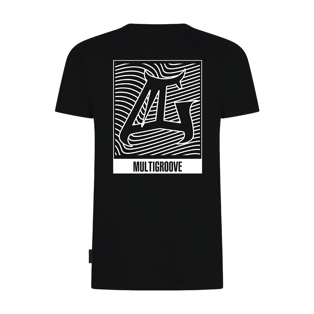 Multigroove T-Shirt DNA zwart