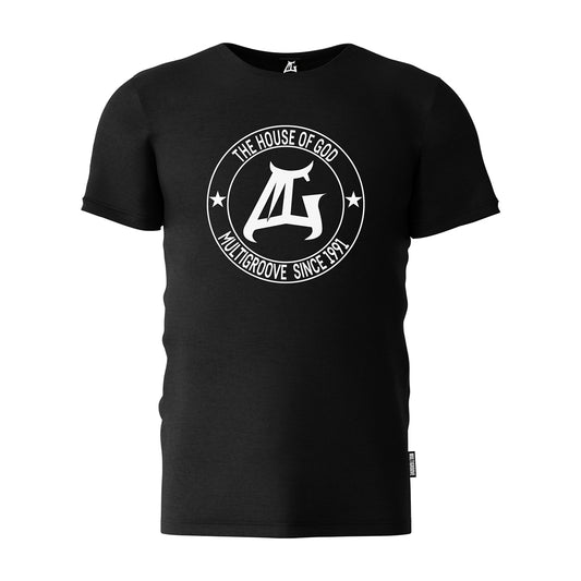 Multigroove T-shirt House of God zwart