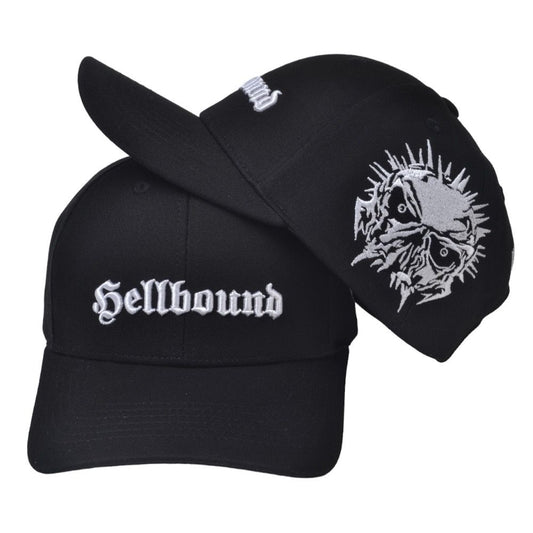 Hellbound cap deluxe embroidered logos black