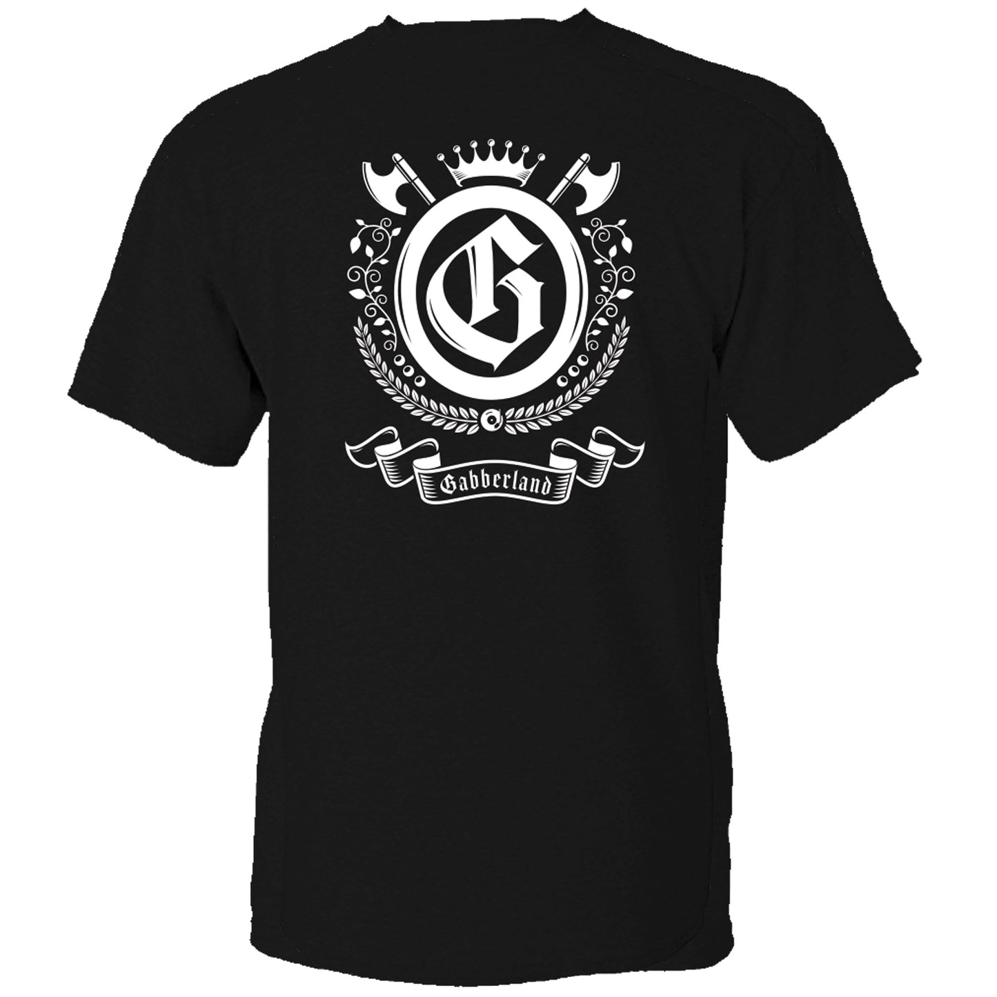 Gabberland T-shirt Black - white