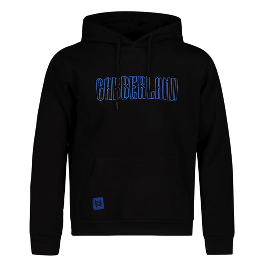 Gabberland hoodie | zwart - blauw