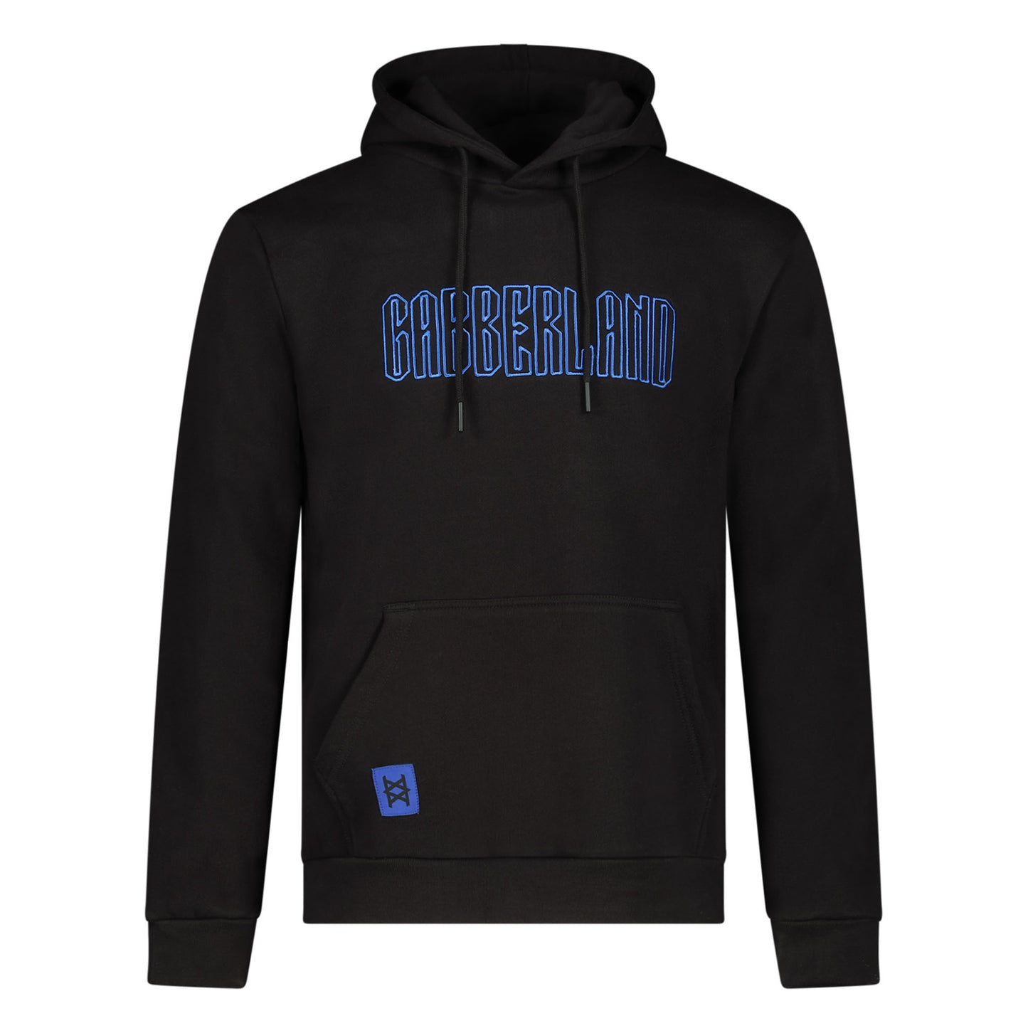 Gabberland hoodie | zwart - blauw