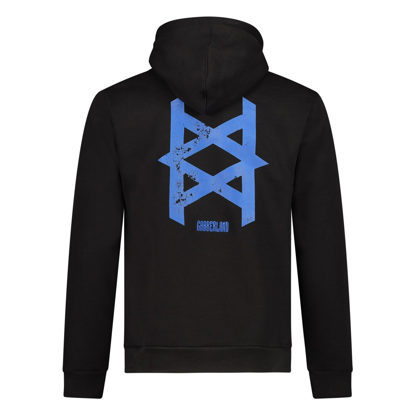 Gabberland hoodie | zwart - blauw