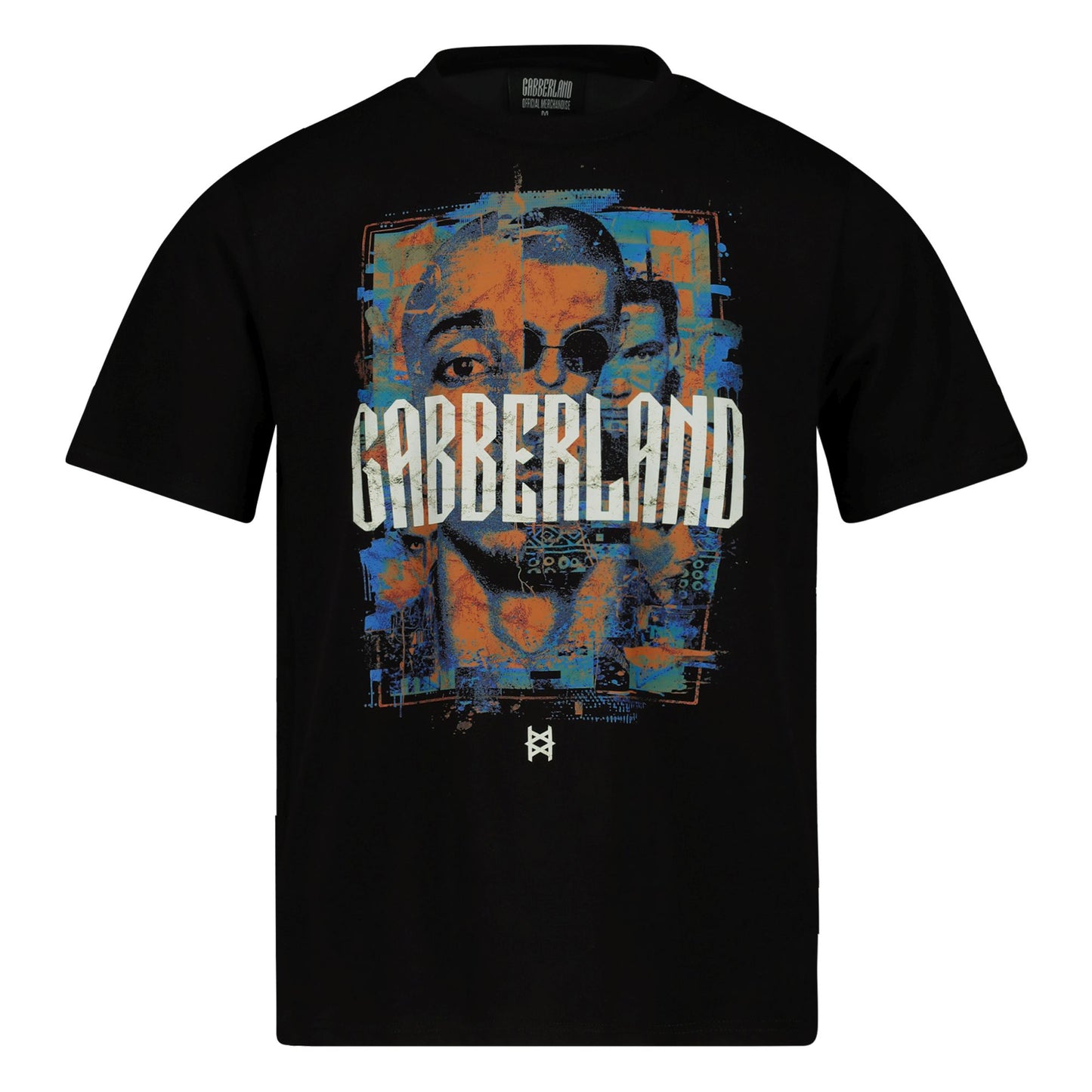 Gabberland line-up t-shirt 2025 | zwart