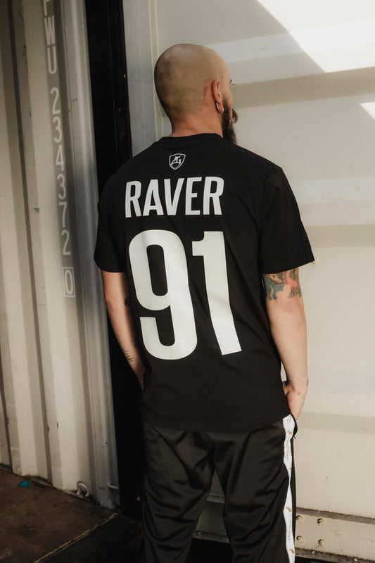 Multigroove T-shirt Rave Since 1991 zwart