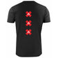 Multigroove T-shirt XXX zwart rood