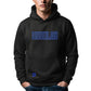 Gabberland hoodie | zwart - blauw