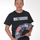 Multigroove t-shirt classic logo | zwart