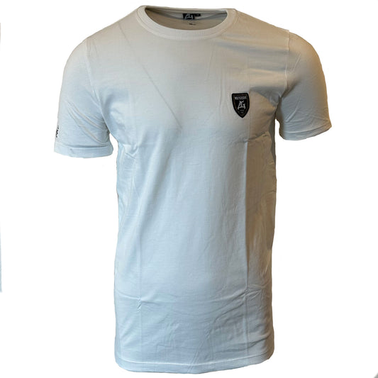 Multigroove T-shirt Basic met Geborduurd Logo wit