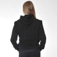 Multigroove hoodie zwarte borduring | zwart
