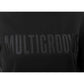 Multigroove hoodie zwarte borduring | zwart