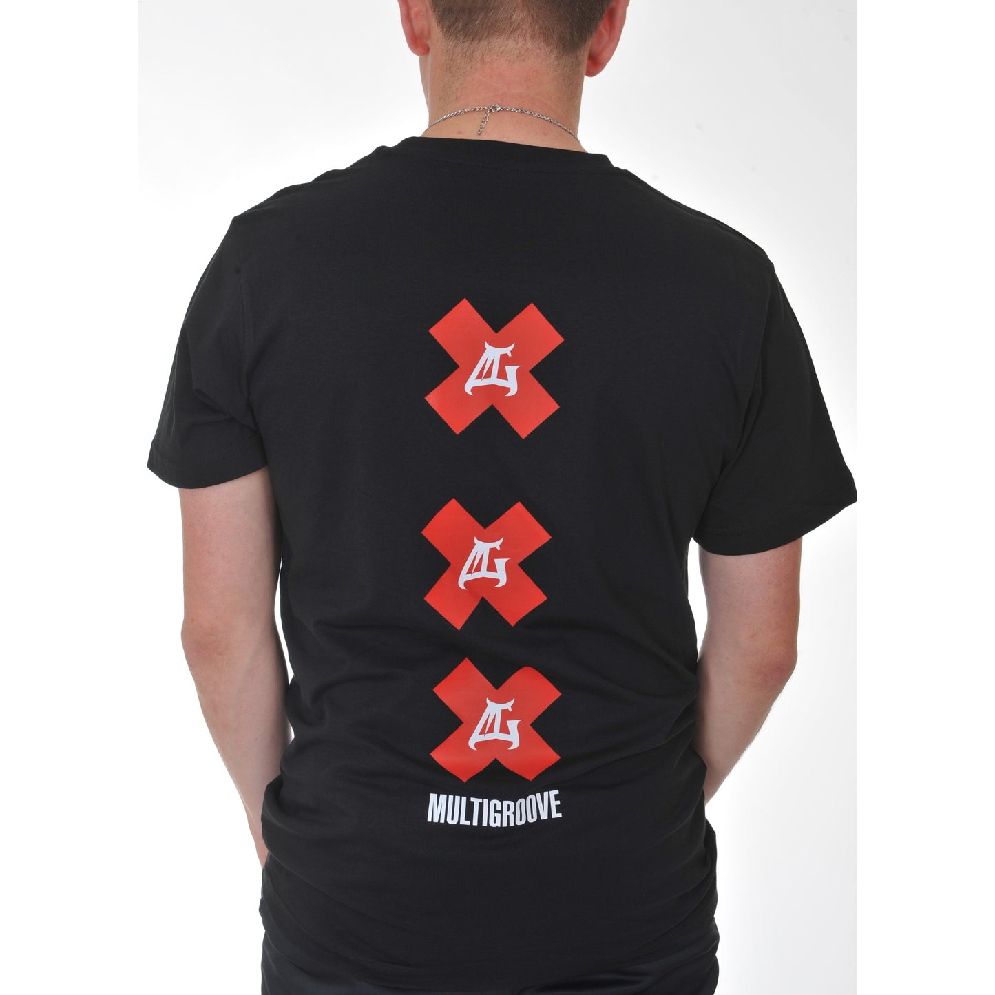 Multigroove t-shirt classic logo | zwart