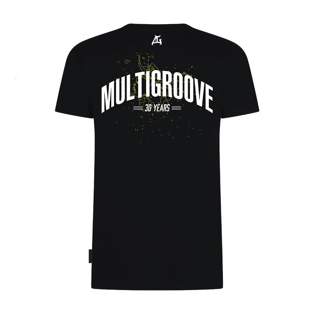 Multigroove T-shirt 30 Years zwart