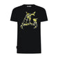Multigroove T-Shirt met logo deluxe zwart