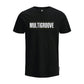 Multigroove T-Shirt met logo deluxe zwart