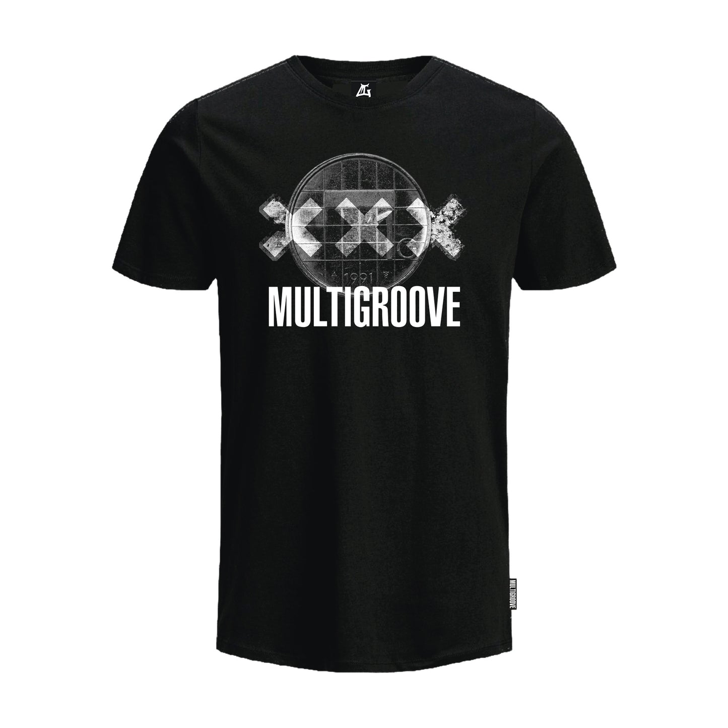 Multigroove T-Shirt 30 Years Gulden zwart